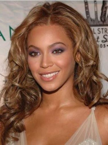Utan Lugg Lång Vågig Lace Front 16" Brasilianskt Hår Beyonce Peruk
