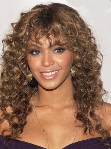 Lång 20" Syntet Auburn Capless Beyonce Peruk